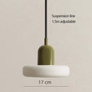 French Cream Glass LED Chandelier Pendant Light Ideal for Bedroom Dining Room by Ljojo