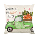 Easter Bunny Eggs Pillowcase 45x45cm Linen Pillow Covers, Ljojo Home Decor Brand