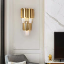 Ljojo Luxury Crystal Wall Lamp for Modern Living Room and Staircase Walls