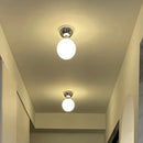 Ljojo LED Glass Iron Ceiling Light - Modern Nordic Style Home Indoor Lighting