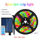 Ljojo™ Solar LED Strip Light: Rechargeable Outdoor Decoration for Garden, Christmas Atmosphere