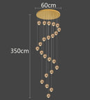 Ljojo LED Pendant Chandeliers: Modern Lighting for Living Room and Staircase