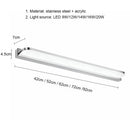 Ljojo Mirror Wall Lamps Bathroom Modern Wall Lights 42cm 52cm 9W 12W Sconces Indoor Bedroom