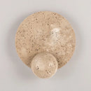 Ljojo LED Pull Chain Wall Light Yellow Travertine Stair Lamp