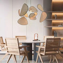 Japanese Style Rattan Chandelier Leaf Wicker Pendant Light for Home - Ljojo