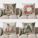 Charming Girl Christmas Pillow Cover for Sofa, Bedroom, Car - Ljojo