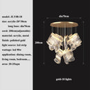 Ljojo Modern Acrylic Led Chandelier | Living Dining Room Pendant Light for Home Decor Lighting