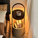 Ljojo Luxe Oval Coffee Table Side Cabinet with Wireless & USB Charge