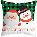 Cute Santa Claus Snowman Print Pillowcase for Ljojo Christmas Party Decor