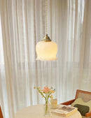 Ljojo Luxury Brass Pendant Lights with Resin Shade for Home Decor