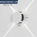Ljojo LED Wall Lamp Modern Star Cross Design Bedroom Living Room Light