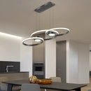 Modern Minimalist Aluminum Led Chandelier Pendant Lamp for Dining Room Bedroom Living Room by Ljojo