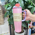 Ljojo 40oz Stainless Steel Vacuum Flask Sport Travel Mug with Handle