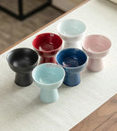 High Footed Ceramic Plate for Chinese Afternoon Tea Desserts by Ljojo