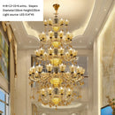 Ljojo Luxury Crystal Chandelier Lamp for Living Room Bedroom Decor Atmosphere Lighting
