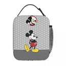 Ljojo Mickey Mouse Insulated Lunch Bag - Portable Thermal Cooler for Kids