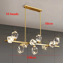 Ljojo Luxury Crystal Living Room Chandelier Modern Bedroom Pendant Lamp Ceiling Light