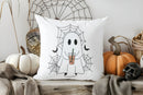 Cute Ghost & Spider Webs Pillow Cover by Ljojo - Perfect for Sofa, Bedroom, Car