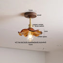 Ljojo LED Glass Ceiling Lamp Modern Yellow Lighting for Home Restaurant Hallway