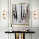 Ljojo Marble LED Wall Sconce Brass Lamp for Bedroom and Aisle