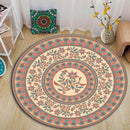 Ethnic Mandala Round Carpet for Living Room Decor by Ljojo