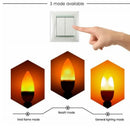 Ljojo LED Flame Bulb 5W E14 Corn Lamp Dynamic Flickering Candle Light