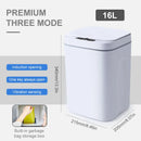 Ljojo 16L Electric Sensor Trash Can Touchless Smart Bin Kitchen Bathroom Garbage Bin