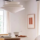 French Cream Umbrella Cloth Ceiling Lamp by Ljojo for Dining Room & Bedroom