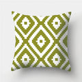 Army Green Geometric Printed Pillowcase by Ljojo for Living Room and Bedroom Decor