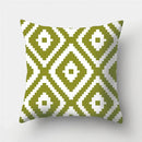 Army Green Geometric Printed Pillowcase by Ljojo for Living Room and Bedroom Decor