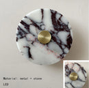 Ljojo Marble LED Wall Lamp with Gold Metal Finish