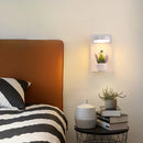 Ljojo LED Wall Lights with Switch, USB Charging, Bedroom Living Room Indoor Decor Lighting