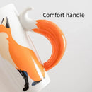 Ceramic Fox Mug with Fox Tail Handle - Ljojo Brand