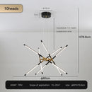 Ljojo LED Stick Shape Chandelier Pendant Light for Modern Home Decor