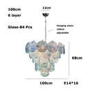 Modern Vintage Glass LED Pendant Light for Bedroom Living Room by Ljojo