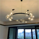 Nordic Design LED Pendant Lights: Sleek Glass Bubble Hanging Lamp by Ljojo