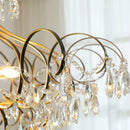 Ljojo Luxury Crystal Chandelier Pendant Light for Living Room