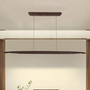 Large Wooden Led Pendant Lamp Dimmable for Dining Room by Ljojo
