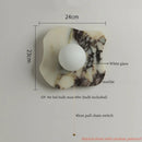 Ljojo Marble LED Wall Sconce Reading Lamp for Home Decor