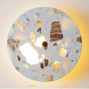 Ljojo LED Wall Lamp - Nordic Modern Design with Pull Chain Switch, Terrazzo Pattern for Living Room, Bathroom, Stair Lights