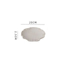 Ljojo Lotus Leaf Ceramic Dinner Plate Set - Japanese Style Tableware