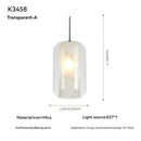 Modern Minimalist Glass Chandelier Creative Indoor Ceiling Lamp by Ljojo