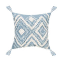 Bohemian Pink Geometric Tassel Throw Pillow Cover for Living Room Sofa by Ljojo