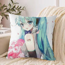 Ljojo 40*40 Hatsune Miku Pillow Cover Set for Stylish Bed Decor