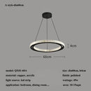 Modern Minimalism Round Ring Led Pendant Lights - Copper Chandeliers by Ljojo
