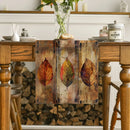 Ljojo Maple Wood Table Runner for Farmhouse Dining Decor