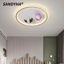 Astronaut LED Ceiling Light for Kids Boys Bedroom Dream Space Lighting by Ljojo