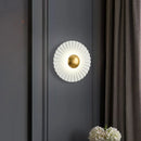Nordic Stylish LED Wall Pendant Light | Scallop Pleated Wall Lamps by Ljojo