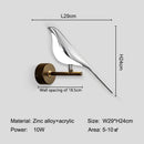 Ljojo Magpie Bird Wall Light - 360° Rotatable Touch Switch LED Wall Sconce
