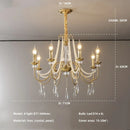 French Luxury K9 Crystal Chandelier Foyer Pendant Light by Ljojo - American Style Home Decor